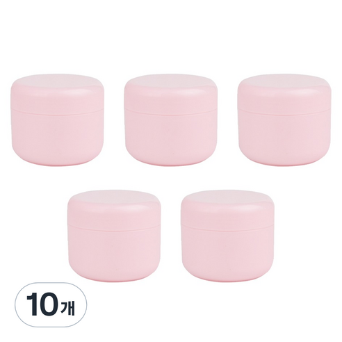 크림용기 100g, 10개, 핑크