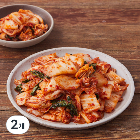 콕집어콕 콕 썰은 포기김치, 1kg, 2개