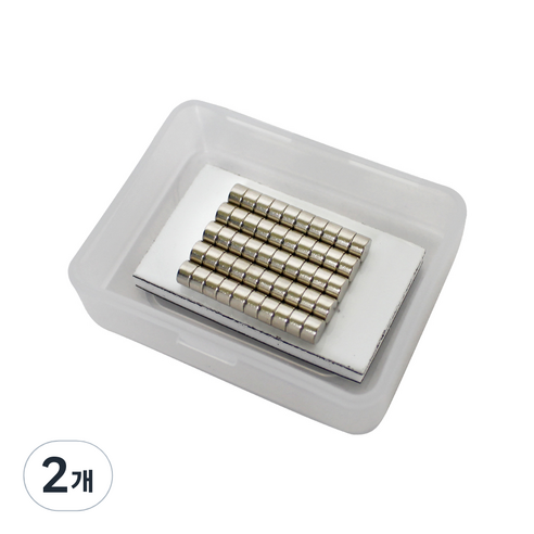 마그피아 DIY용 네오디움 원형 자석 5 x T 3mm 50p, 2개