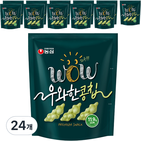 농심 우와한 콩칩, 42g, 24개