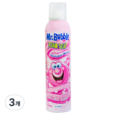 미스터버블 폼솝(거품비누), 236ml, 오리지널, 3개
