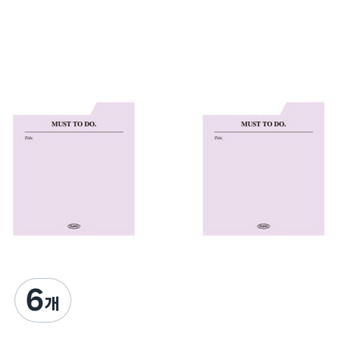 플레픽 모이스트 트레이싱 인덱스 메모지 M, 05 머스트투두, 6개, 1개입