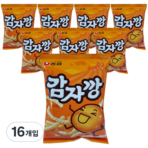 농심 감자깡, 75g, 16개
