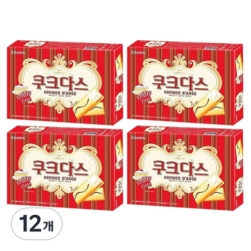 쿠크다스 화이트, 128g, 12개