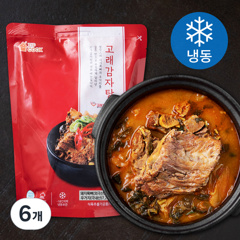고래감자탕 (냉동), 1.1kg, 6개