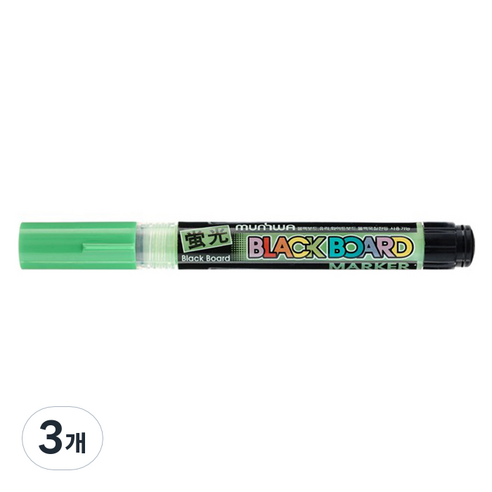 문화연필 블랙보드마카, 초록, 3개