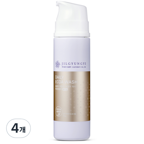 질경이 데일리 에코아워시 여성청결제 폼타입, 150g, 4개