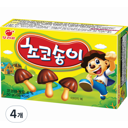 오리온 초코송이, 50g, 4개