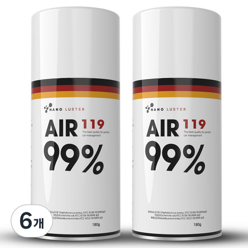 나노러스터 에어119 대용량 살균 탈취제 훈증캔, 6개, 1개입