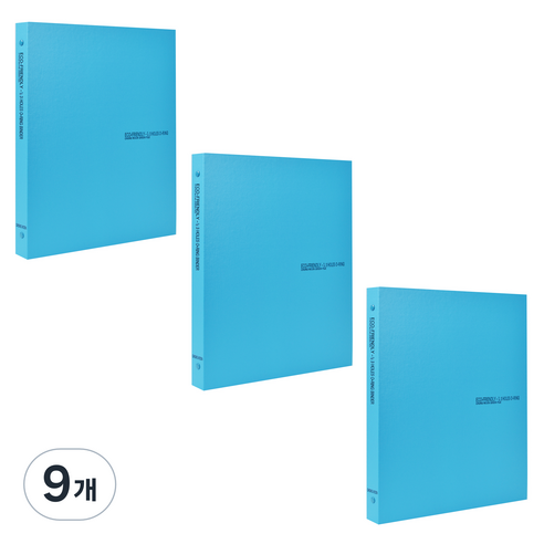 에코청운 에코 미니 바인더 3공 A4, 하늘, 9개