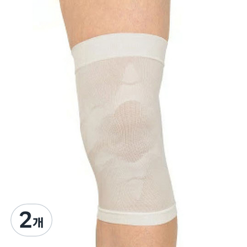 디앤엠 제로쿨 쿨링 무릎 보호대 109332 슬립타입, 2개, 화이트