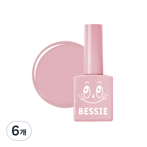 베씨 컬러 젤 11ml, 달콤쌉쌀 분홍, 6개