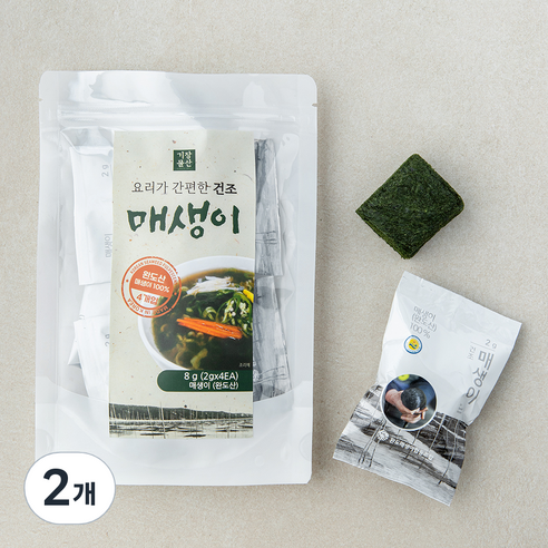 요리가 간편한 건조 매생이 4봉, 2개, 8g