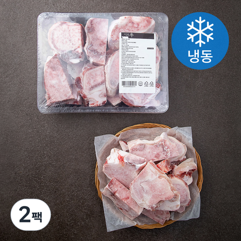이로우 국내산 소고기 사골 (냉동), 2.3kg, 2팩