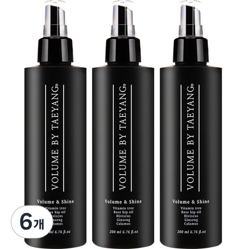 볼륨바이태양 헤어스프레이 볼륨앤샤인, 200ml, 6개