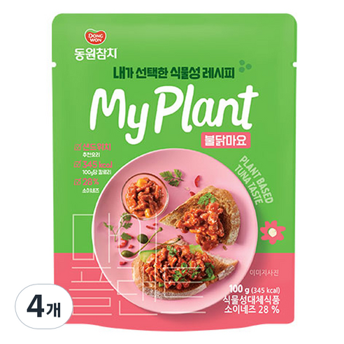 마이 플랜트 불닭마요, 100g, 4개