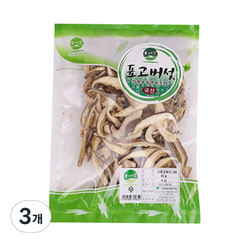 숲자연애 건표고 채, 90g, 3개