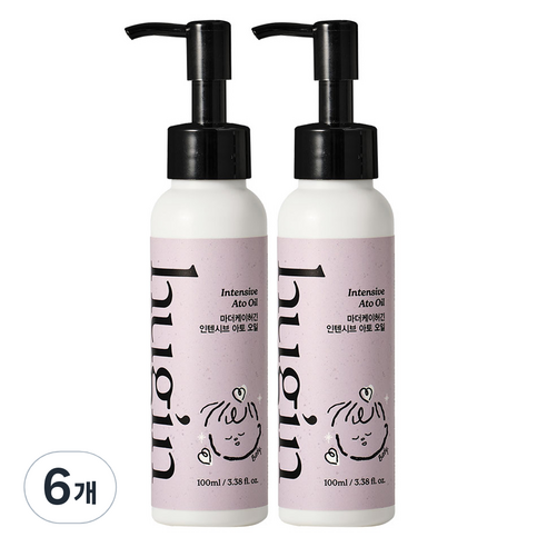 허긴 유아용 인텐시브 아토 고보습 오일, 100ml, 6개