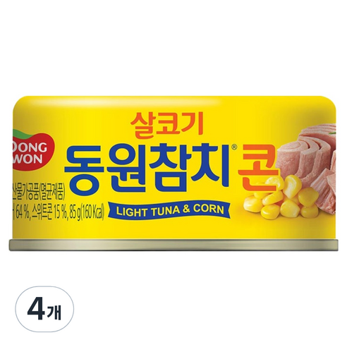 동원참치 콘, 85g, 4개