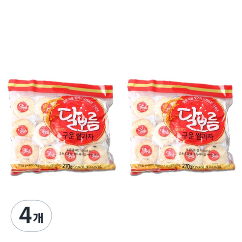 달보름 구운 쌀과자 달콤한맛, 270g, 4개