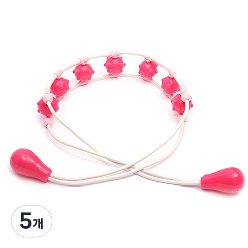 DH쇼핑 전신 줄 마사지기, 5개, 화이트핑크