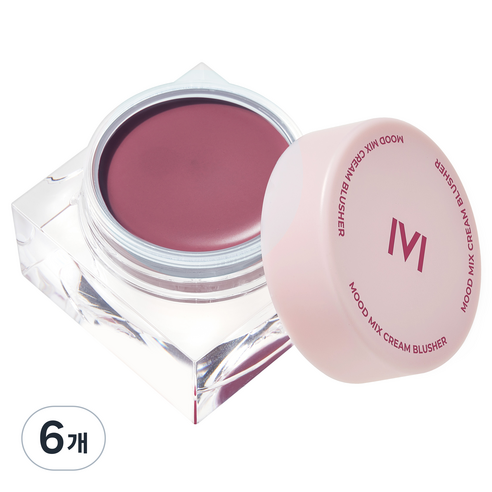매드피치 무드 믹스 크림 블러셔 10g, 타로 플러쉬 보라, 6개