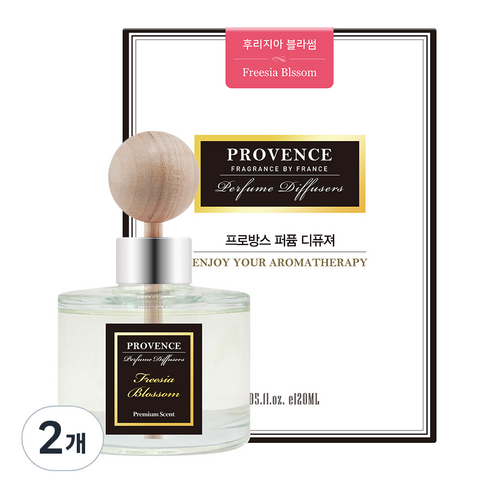더허브샵 프로방스 퍼퓸 차량용 디퓨저, 후리지아 블라썸, 120ml, 2개
