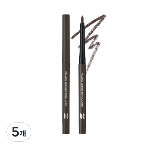 홀리카홀리카 멜로우 글라이딩 펜슬 라이너 0.3g, 01 그레이지, 5개