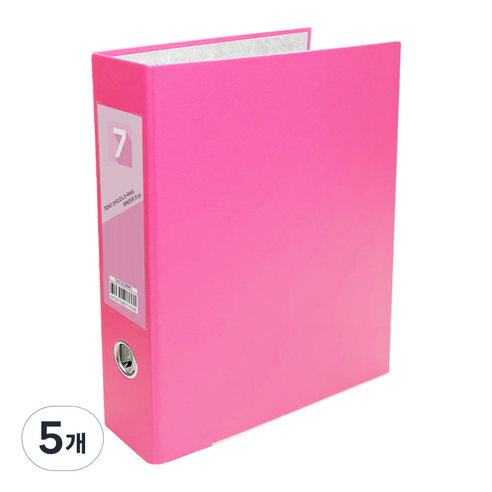 투코비 도노 D링 바인더 3공 A4 7cm, 핑크, 5개