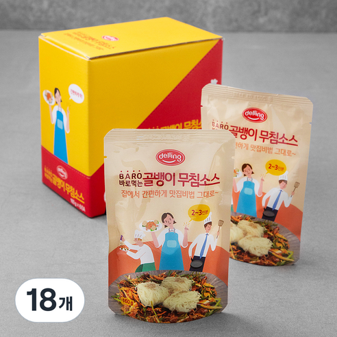 델링 바로먹는 골뱅이 무침소스, 160g, 18개