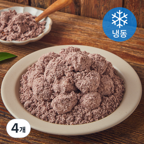 미담라이스 떠먹는 팥 인절미 (냉동), 350g, 4개