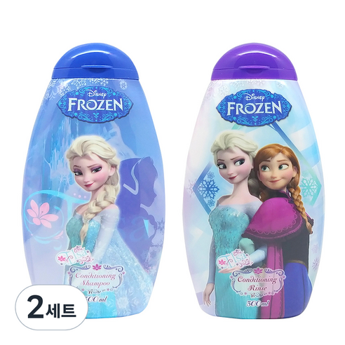 (에스피유통)겨울왕국엘사컨디셔닝 샴푸 +겨울왕국 엘사 컨디셔닝 린스, 2세트