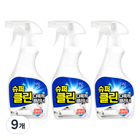 생활공식 슈퍼클린 다목적 클리너, 500ml, 9개