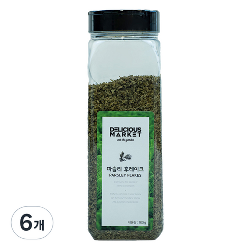 딜리셔스마켓 파슬리후레이크, 100g, 6개