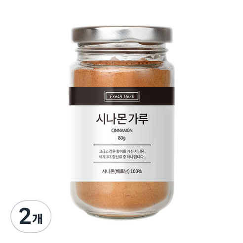 신선약초 시나몬 분말, 80g, 2개