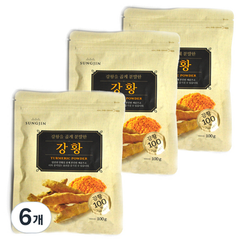 성진 강황 가루, 100g, 6개