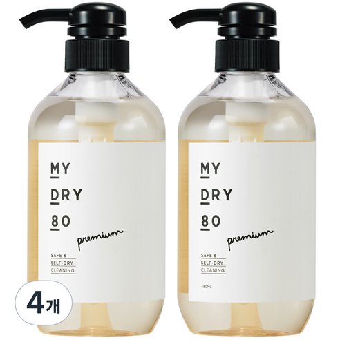 라비킷 마이드라이80 세탁세제 본품, 480ml, 4개