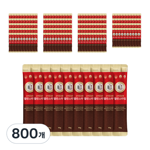 풍년보감 6년근 고려홍삼정 밸런스타임 벌크포장, 10g, 800개