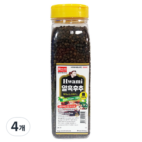 화미 알흑후추, 400g, 4개