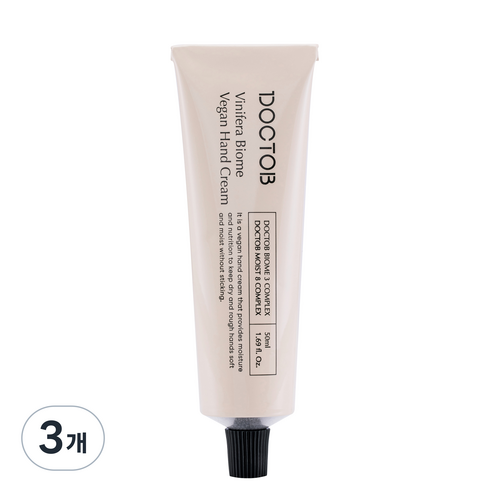 닥토브 비니페라 바이옴 비건 핸드크림, 3개, 50ml