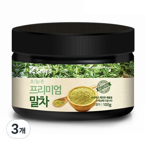오늘은 프리미엄 말차, 3개, 100g
