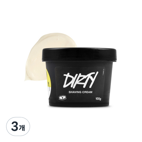 러쉬 더티 쉐이빙 크림, 100g, 3개