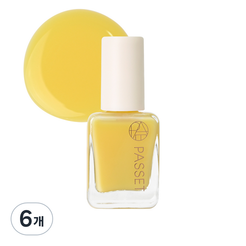 파셋 셀럽 네일컬러 폴리쉬 매니큐어 7ml, 25 레몬옐로우, 6개