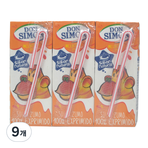 돈시몬 착즙 복숭아 백포도 주스, 200ml, 9개