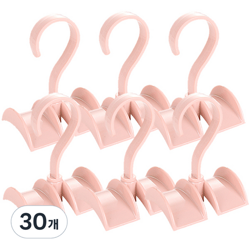 리버그린 회전식 가방걸이, 핑크, 30개
