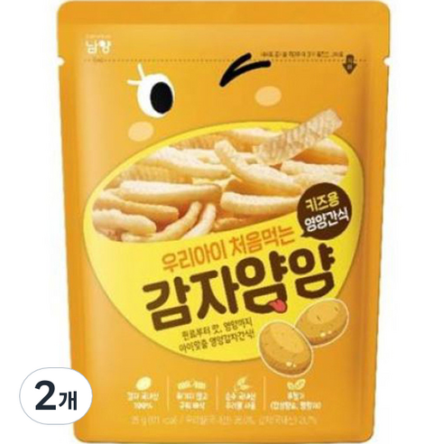 남양유업 우리아이 처음먹는 양파얌얌 과자, 감자맛, 35g, 2개