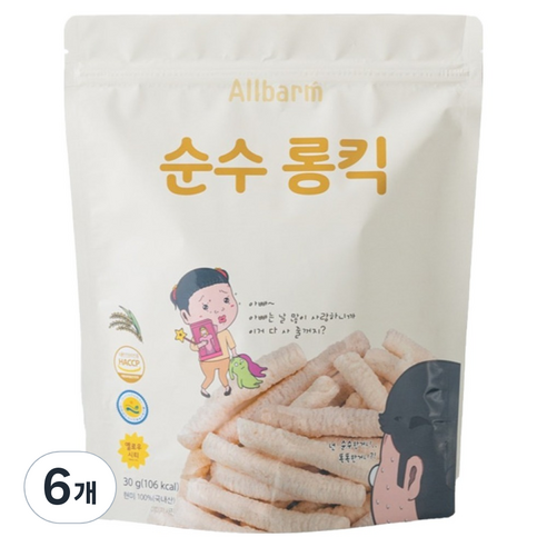 올바름 순수롱킥, 30g, 6개, 고소한맛
