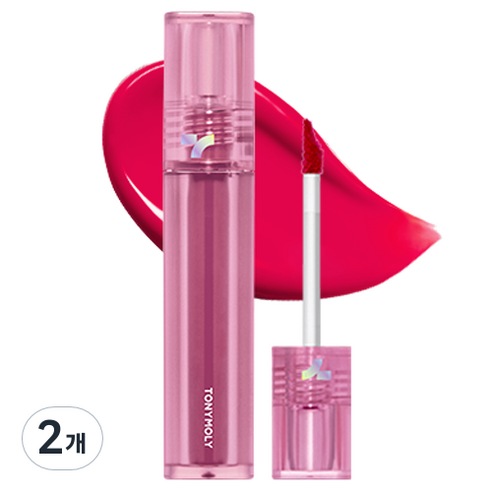 토니모리 퍼펙트 립스 쇼킹 립틴트, N04 핑크 쇼킹, 4g, 2개
