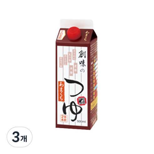 소미 쯔유 단맛, 500ml, 3개