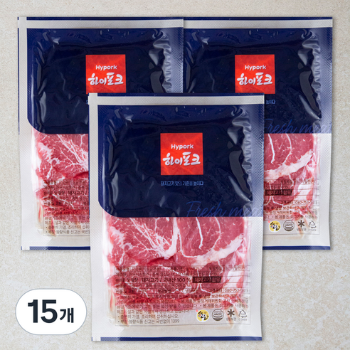 하이포크 산지직송 목심 (냉장), 500g, 15개